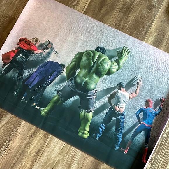 Silkscreen MARVEL Superhero Picture 23 1/2 x 35 1/4β - Picture 1 of 8